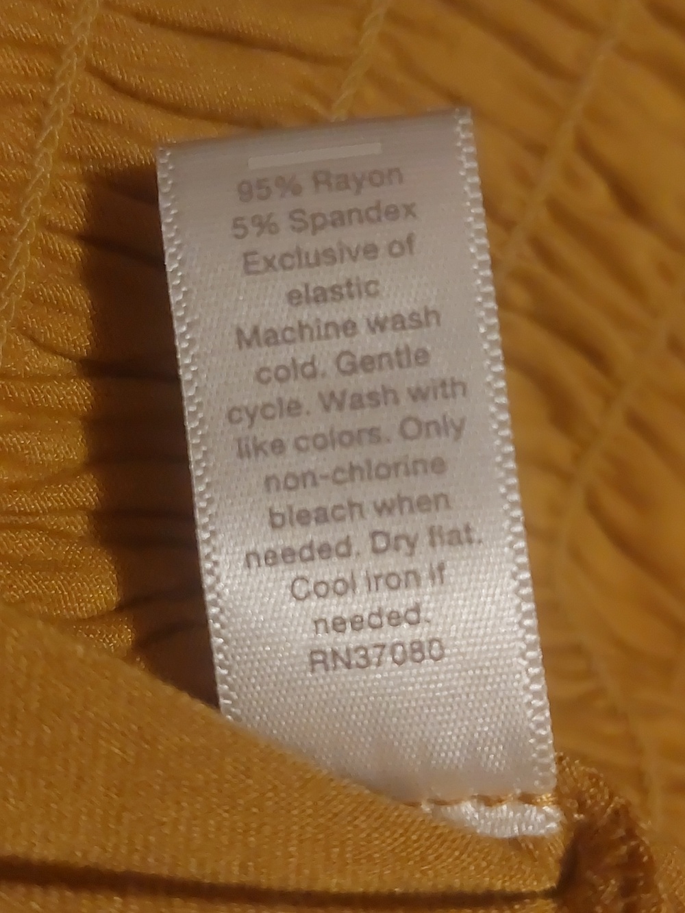 Cato Dijon Yellow Smocked Short Sleeved Babydoll Dress Womans Sz 14/16 - Picture 17 of 17